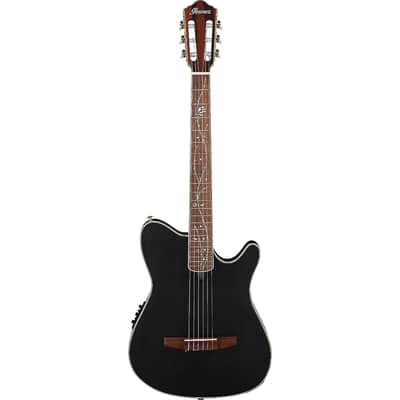 Ibanez TOD10NTKF Tim Henson Signature Nylon Acoustic-Electric Guitar - Transparent Black Flat image 2