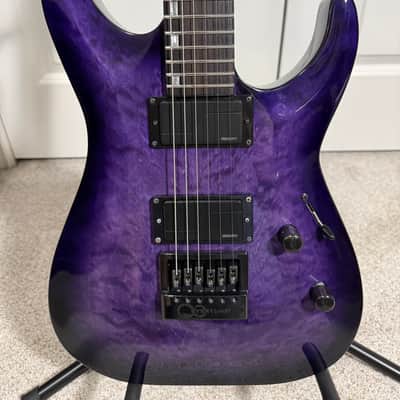 ESP LTD H-1000 Evertune 2022 - Present - See Thru Purple Sunburst image 2