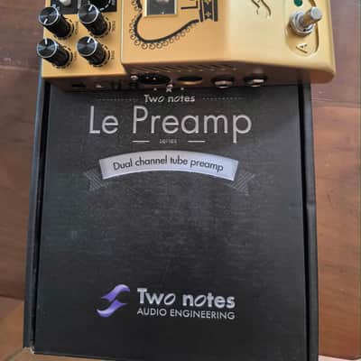 Two Notes Le Crunch Dual Channel Tube Preamp 2010s - Gold image 2