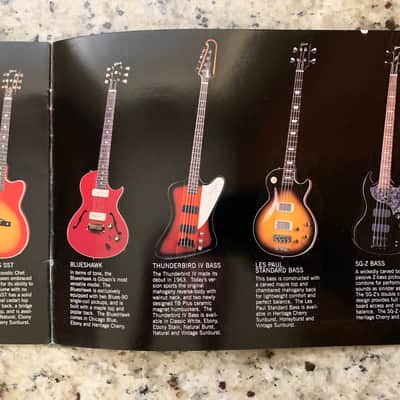 Gibson Catalog 2001 Les Paul Standard Custom Classic Studio Flying V SG Supreme Special Junior ES-175 335 B.B King 135 Explorer Firebird Double Neck Chet Atkins Thunderbird image 9