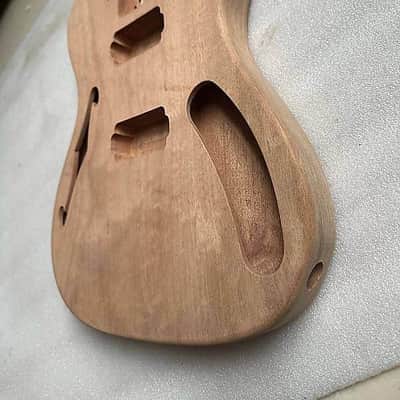 Mahogany Wood HH Telecaster Tele Style Guitar Body image 6