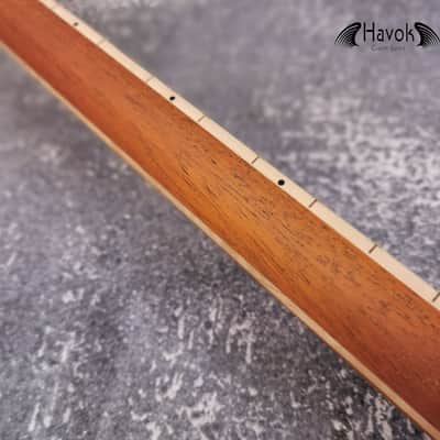 Mahogany Neck flame Maple Board Stainless Steel Jescar Frets image 7