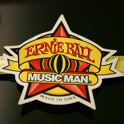 Ernie Ball Music Man Guitar Strings Authentic Vinyl Sticker Decal Star Red Logo image 2