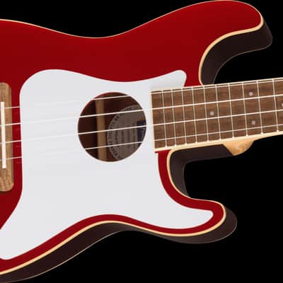 Fender Fullerton Strat Uke, Walnut Fingerboard, White Pickguard, Surf Green #0970523557 image 6