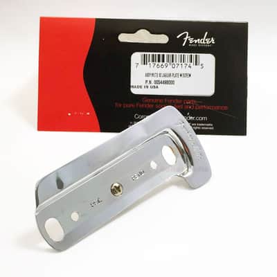 Genuine Fender '62 Jaguar or Jazzmaster Reissue Mute Plate with Screw - Chrome image 5