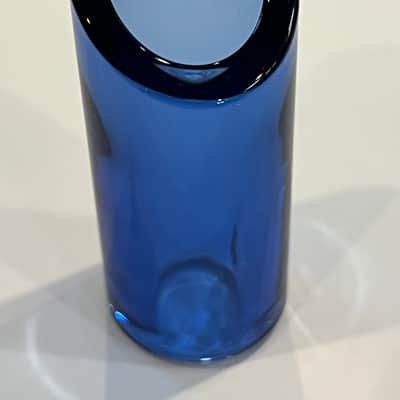 Rock Slide GRSMS Glass Guitar Slide - Medium  Glass Saphirre Blue image 2