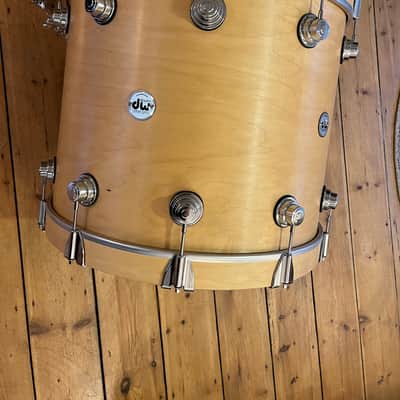 DW Collectors Bass Drum 22x18 Natural Satin Maple Bass Drum 2010ish - Satin Natural Maple image 2