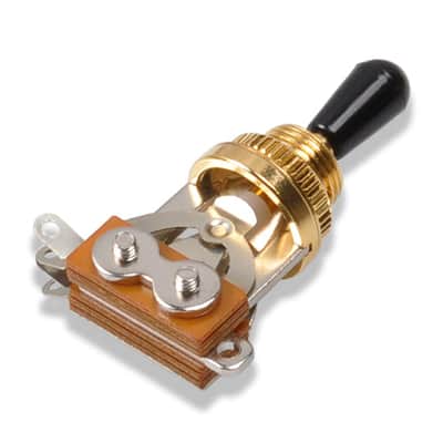 Gold Finish 3-way Import Toggle Switch for Les Paul image 2