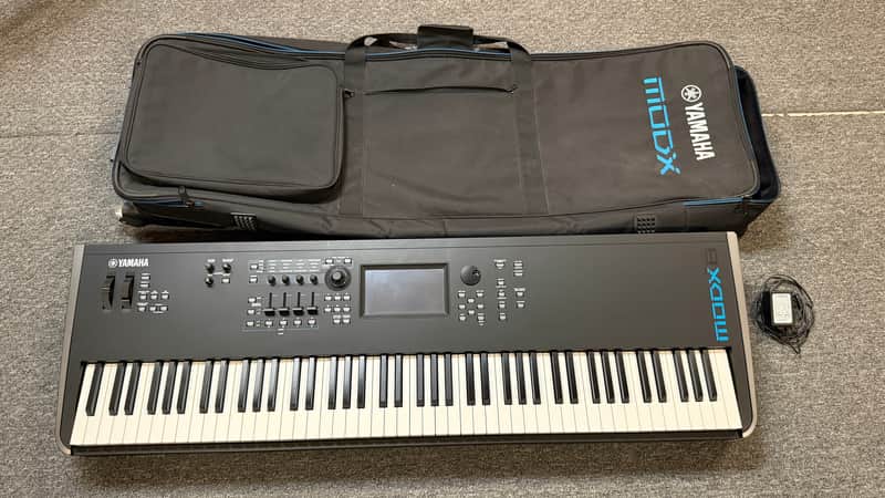 Yamaha MODX8 88-Key Synthesizer Workstation – Excellent Condition – Includes Official Wheeled Soft Case ($499 Value) image 1