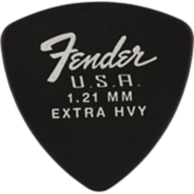 Fender Dura-Tone 346 Shape Guitar Picks, 1.21, Black, 12-Pack image 2