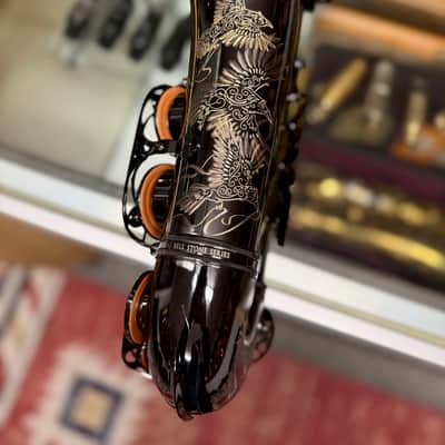 Cannonball Raven A5 Black Big Bell Stone Series Alto Saxophone CUSTOM ENGRAVED! image 10