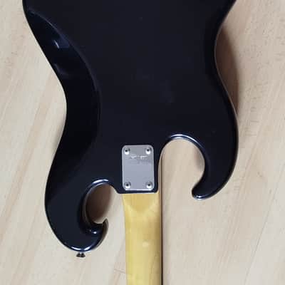 Ibanez 2409B Professional Black Eagle Double Cutaway 4-String Bass with Maple Fretboard 1976- Black image 6
