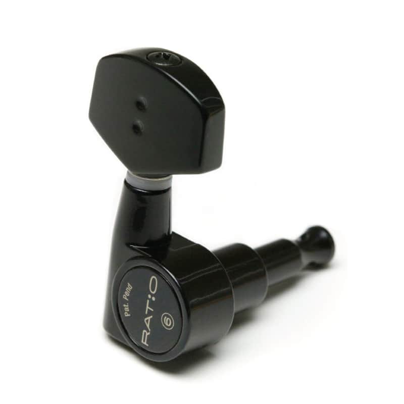 Graph Tech PRN-2411-B0 Acoustic 3+3 Tuners Black image 1