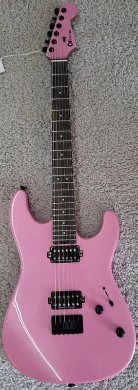 Charvel Pro-Mod Plus San-Dimas Style 1 HH HT E, Ebony Fingerboard, Platinum Pink image 1
