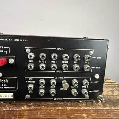 McIntosh C-26 Preamplifier 1970’s - Black/green image 12