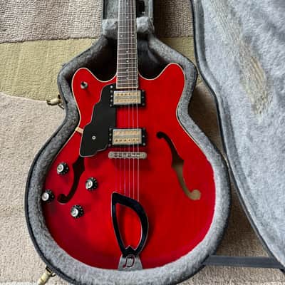 Left Handed DeArmond Starfire Crimson Red Transparent 1999 image 11