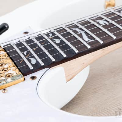 2020 Ibanez Steve Vai signature PIA3761 Paradise In Art Stallion White w/ Case, Tags image 7