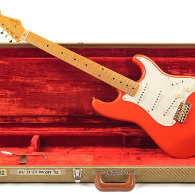 Fender MIJ ST-57 Vintage Reissue Stratocaster Fiesta Red 1992 image 3