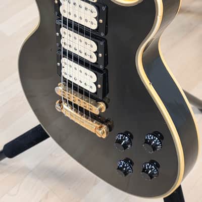 1970 Gibson Les Paul Custom Black Beauty 3 Triple Three Humbucker HHH Kalamazoo American Vintage Seymour Duncan 70s USA Heavy Relic Aged Elecric Guitar - Forget Murphy Lab Custom Shop image 6