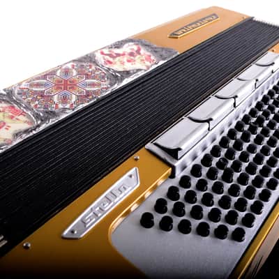 Custom Made Top Professional ACCORDION WELTMEISTER STELLA 120 bass, 16 reg. + Hard Case & New High Quality Leather Shoulder Straps ~ Refurbished - Certificate -VIDEO image 20
