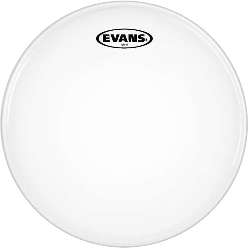 Evans SB14MHW Hybrid White Marching Snare Drum Head - 14" image 1