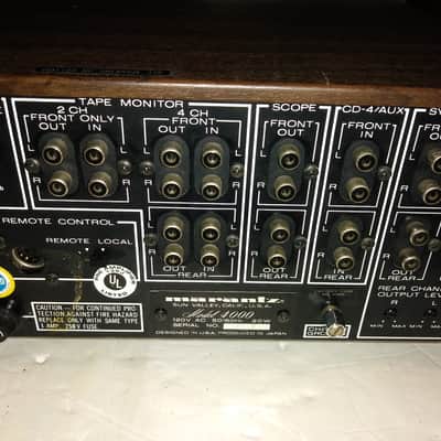 Marantz 4000 Quad Pre Amp 1973-77 Silver/woodgrain image 8