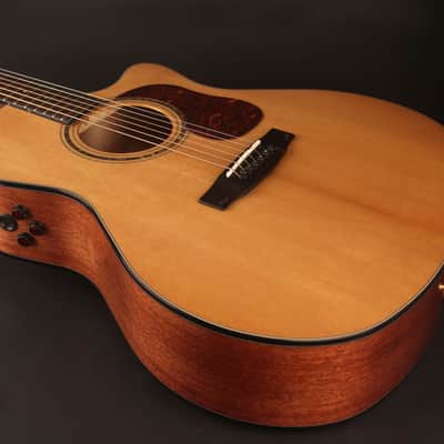Cort GOLDA6 Gold Series A6 Acoustic Electric Grand Auditorium Cutaway Guitar. Natural Glossy image 3