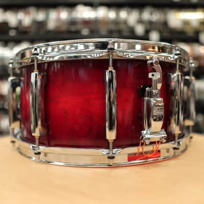 Pre-Owned Pearl 6.5x14" Session Studio Select Snare Drum (Antique Crimson Burst) image 8