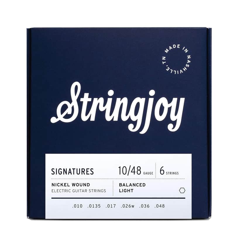 Stringjoy Signatures Balanced Light Gauge (10-48) Nickel Wound Electric Guitar Strings image 1