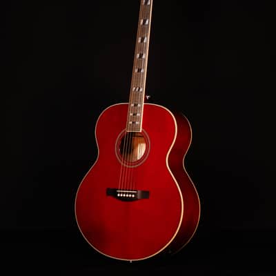Ibanez AJ70M1E Artwood Series A/E Acoustic Guitar, Wine Red image 6