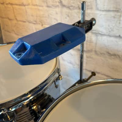 DeRosa Timbales 13 & 14 Inch with Pearl Stand and LP Blue Jam Block image 3