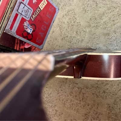 Silvertone s64-h Acoustic Guitar circa 1960s - Sunburst seen better days image 5