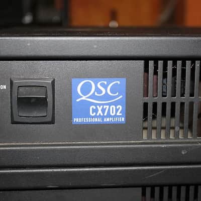 QSC CX702 2-Channel Commercial Power Amplifier 2010s - Black image 1