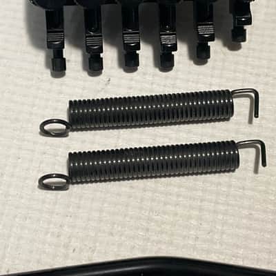 2000's Made in Germany Floyd Rose Speedloader Black Tremolo Bridge Vibrato & Arm Set w/ Strings image 7