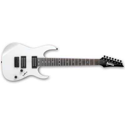 Ibanez RG Gio Series GRG7221 7-String Electric Guitar, Rosewood Fretboard, White image 1