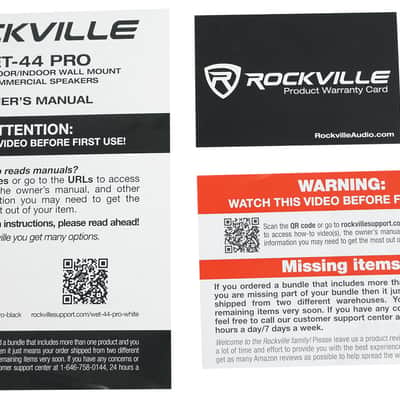 (4) Rockville WET-44 PRO Dual 4" 4-Way Swivel 70V Commercial Speakers in White+Amp image 9