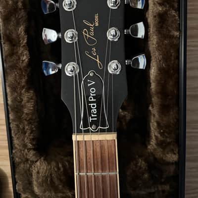 Gibson Gibson Les Paul Trad Pro V Satin Electric Guitar 2024 - Satin Win Red image 5