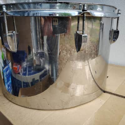Ludwig 16"(Diameter)x 10(Depth) Stainless Steel Tom 1970's - Stainless Steel image 2