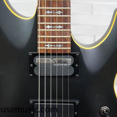 Schecter Demon-6 FR-S Sustainiac - Aged Black Satin image 4