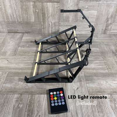 25º Stand with LED Light for Arturia MicroFREAK Synthesizer - color BLACK - by KZcraftworks - USA image 5