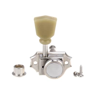 Brio 3 x 3 Pro Vintage Hybrid Style Keystone Button Nickel- Green Button image 5
