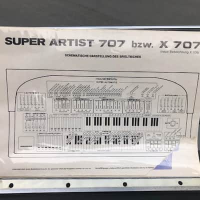 Elka X 705 Vintage Organ (Super Artist 707, X 707) 1979 Black image 5