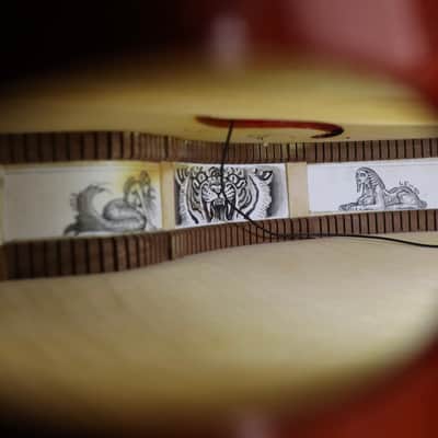 2022 Viteri Custom 16-inch F-hole Acoustic Archtop with Floating Kent Armstrong image 12