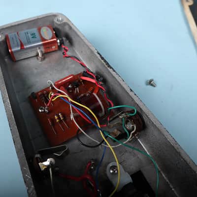 Early 1970s Jen Cry Baby Italian Italy Wah Wah Red Fasel Pedal image 14