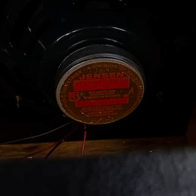 1966 Fender Bassman AA165 Blackface Tube Amp Head & Cabinet Jensen C12Q image 8