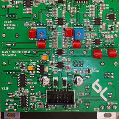 Blue Lantern Dwarf Star Stereo Delay Module Eurorack Module MK2 w/ 4 Cables image 2