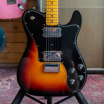 Fender American Vintage II 1975 Telecaster Deluxe Electric Guitar in 3 Colour Sunburst with Hardcase - (Pre-Owned) image 1
