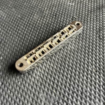Early 1970's Schaller Nickel No-Logo Nashville Tune-O-Matic Bridge For Gibson Guitars image 4