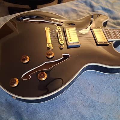 Harley Benton Harley Benton HB-35Plus Black Gold hardware 2024 - Black image 3