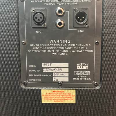 Trace Elliot AH2007S Amp Head-2103X 210 Speaker Cab-1153T 115 Speaker Cab SMX Dual Compressor Complete Vintage Stack 1996 - Black image 15